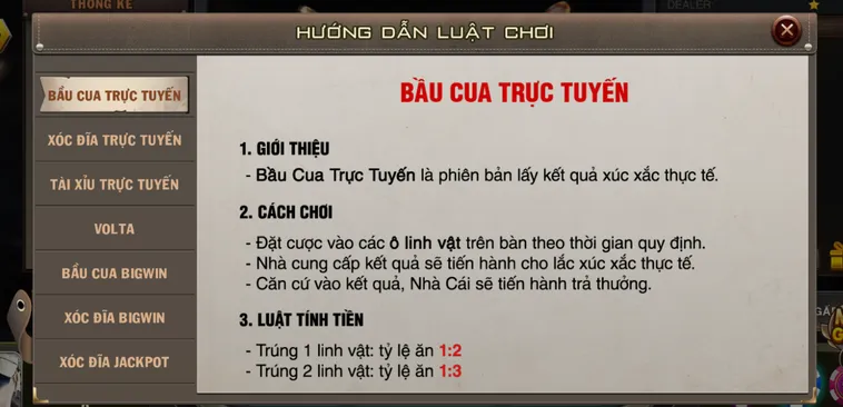 Trải Nghiệm Bầu Cua Live Tại VaoBet Cơ Hội Kiếm Tiền Siêu Tốc