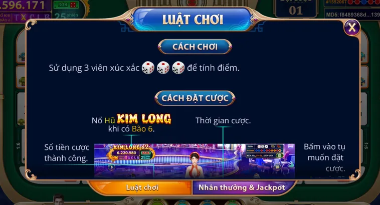 Khám Phá Table Game Sicbo Ngũ Long Tại VaoBet Rước Lộc Mỗi Ngày