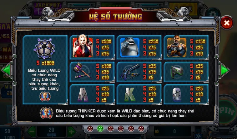 Khám Phá Slot Game Suicide Squad Tại VaoBet Cơ Hội Giành Thưởng Lớn