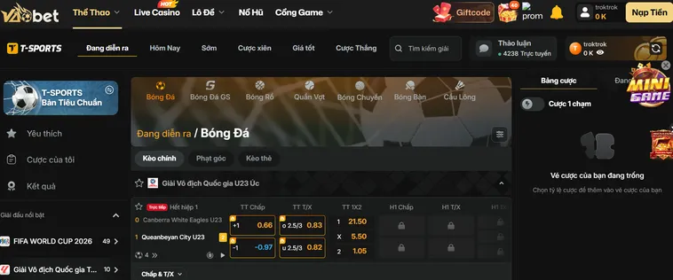 Khám Phá Thế Giới Thể Thao T Sports Tại VaoBet Đẳng Cấp Cho Các Tay Chơi